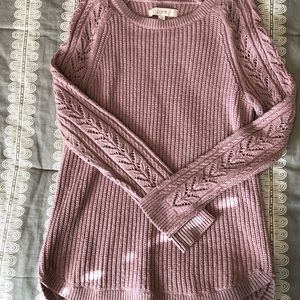 Pale pink sweater from LOFT